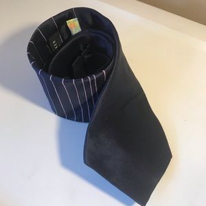 New silk tie by Ted Baker Navy Blue